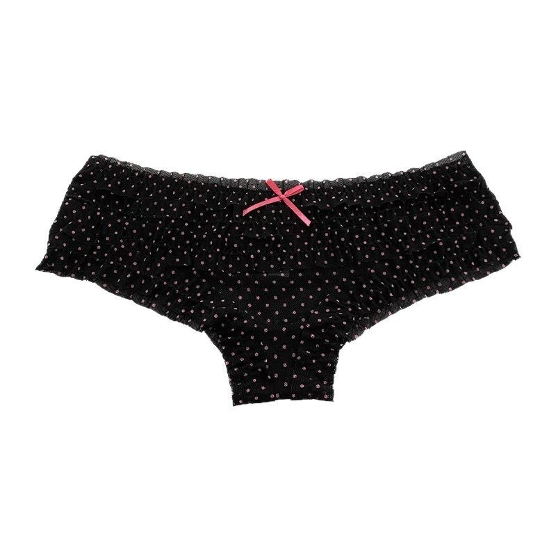 Ženske mrežaste gaćice, prozračne i antibakterijske, leopard uzorak s cvjetnim motivom, glavni materijal najlon, podstava od pamuka, niski struk, pleteni kroj