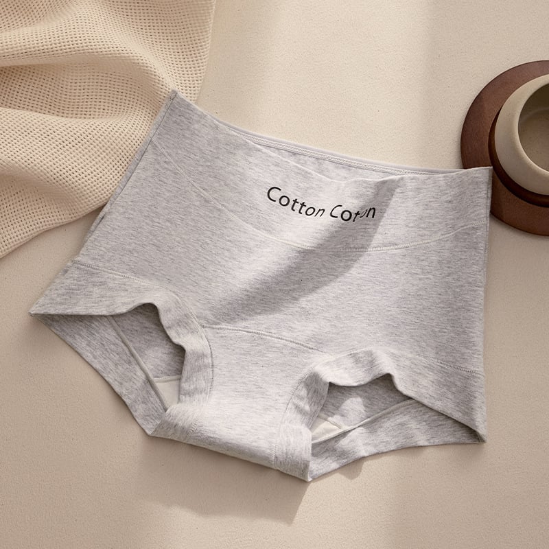 Boxeri pentru femei din bumbac, talie medie, respirabili și antibacterieni