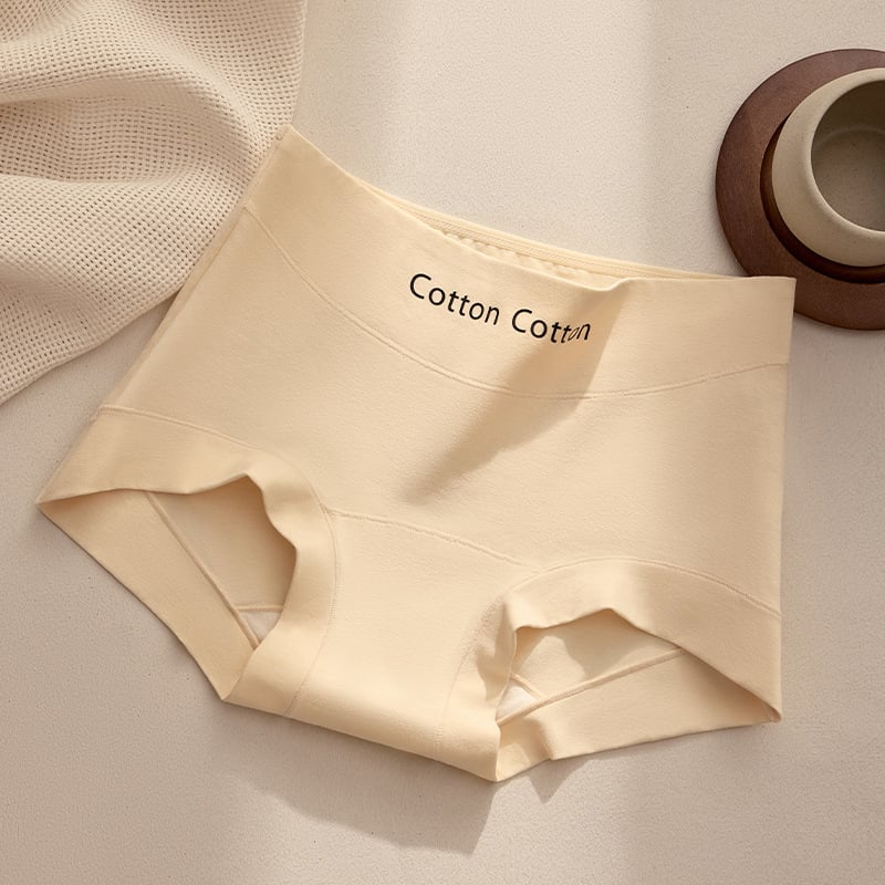 Boxeri pentru femei din bumbac, talie medie, respirabili și antibacterieni