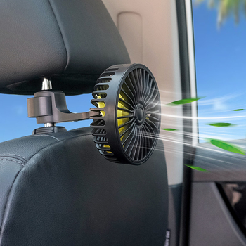 Ventilator za stražnje sjedalo automobila, USB 5V, ABS, 3 brzine, model F407