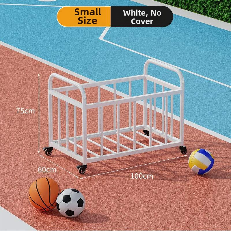 Mozgatható kültéri kosárlabda keret és labdabetároló kocsi iskolai sportpályához