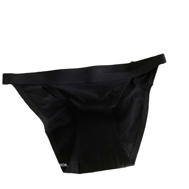 Lenjerie intimă de damă Ice Silk din nylon, antibacteriană, talie medie, căptușeală din bumbac, 41–50D