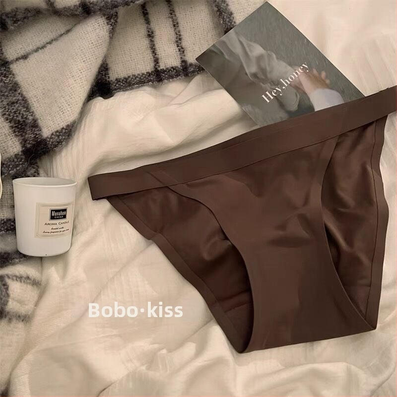 Lenjerie intimă de damă Ice Silk din nylon, antibacteriană, talie medie, căptușeală din bumbac, 41–50D