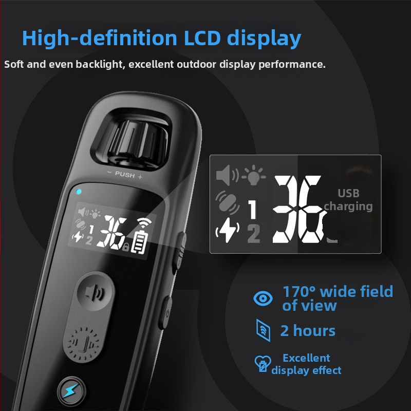 ABBIDOT Diaľkovo ovládateľný elektrický obojok pre psy — výcvikové zariadenie a proti šteknutiu, polyester