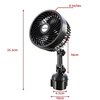 Automobilski ventilator 24V ABS, 7W, model AC-2408
