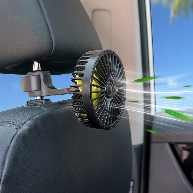 Ventilator za stražnju sjedalu automobila, kućište ABS, model F407, 3 brzine