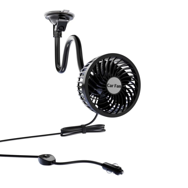 Automobilski ventilator 12V s usisnom čašom, visoke brzine, 7W, model AC-2407