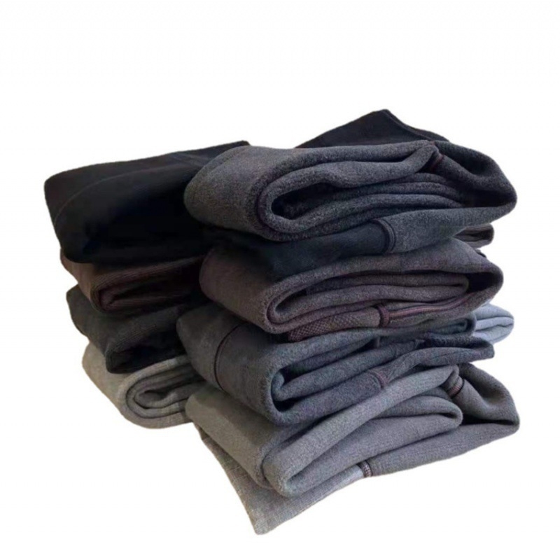 Pamukaste legice s fleece podstavom, visokim strukom, debeli, za jesen-zimu