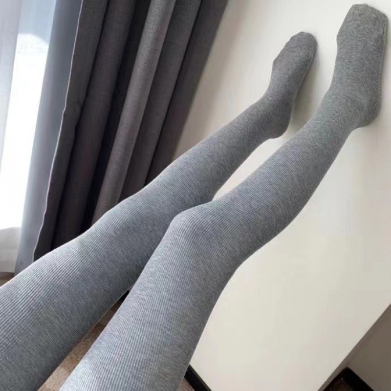 Pamukaste legice s fleece podstavom, visokim strukom, debeli, za jesen-zimu