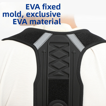 Hátsó testtartás-korrigáló öv, EVA habos nyitott kialakítás, lélegző hátsó támasz, állítható, Modell XWD-XX01