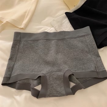 Lenjerie 2 în 1 pentru femei – bumbac, talie medie, respirabilă, anti-expunere, antibacteriană