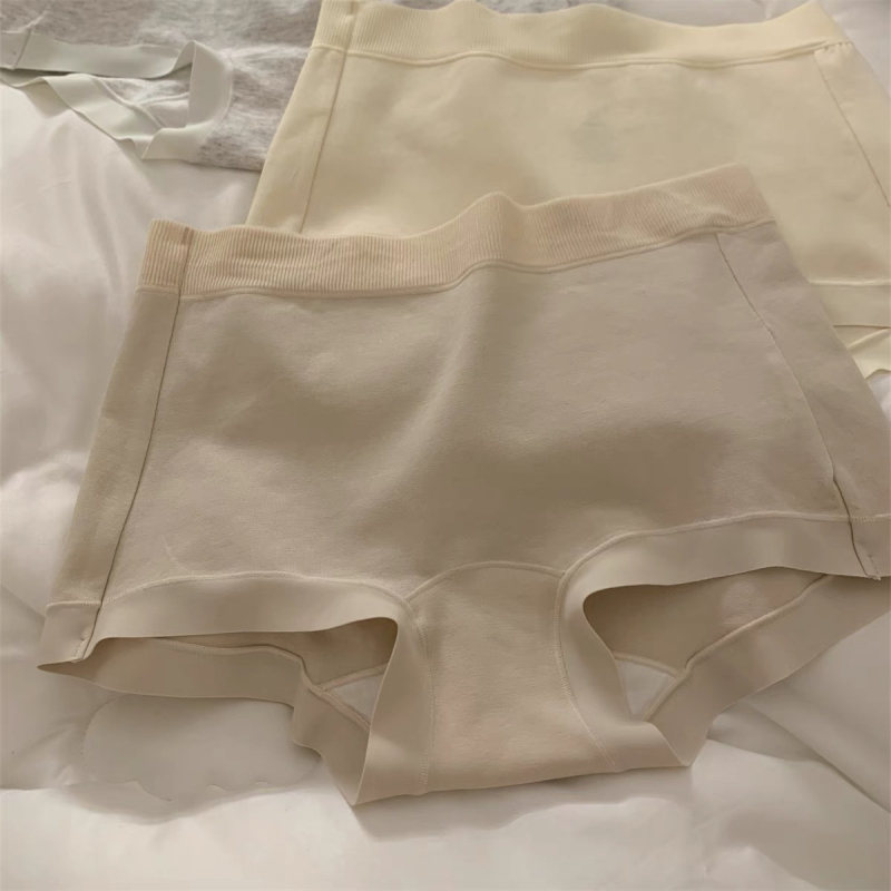 Lenjerie 2 în 1 pentru femei – bumbac, talie medie, respirabilă, anti-expunere, antibacteriană