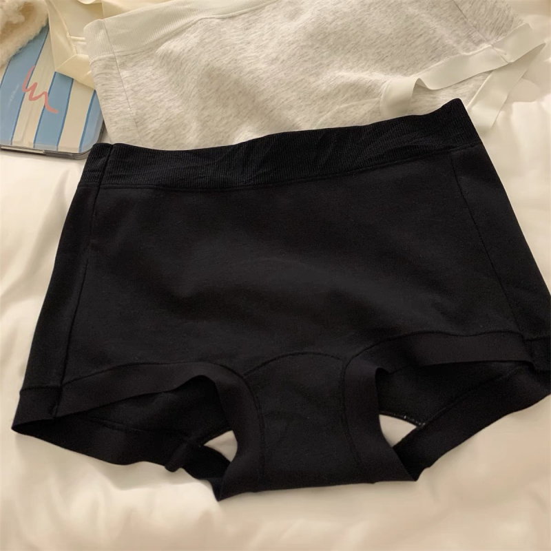 Lenjerie 2 în 1 pentru femei – bumbac, talie medie, respirabilă, anti-expunere, antibacteriană