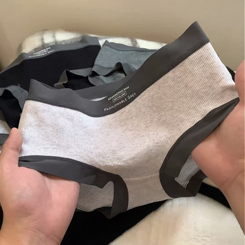 Chiloți pentru femei din bumbac pur, stil casual japonez retro — talie medie, respirabil, 90–95% bumbac, căptușeală din bumbac în zona inghinală