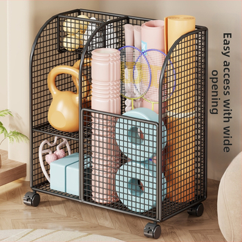 Съхранителна кошница за йога матове, фитнес оборудване и баскетбол – от желязо, марка Evesigar/isi home, модел 2287213467688077312, стил: модерен минимализъм