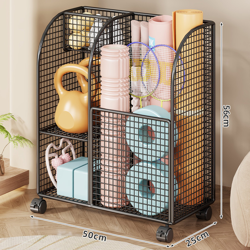 Съхранителна кошница за йога матове, фитнес оборудване и баскетбол – от желязо, марка Evesigar/isi home, модел 2287213467688077312, стил: модерен минимализъм