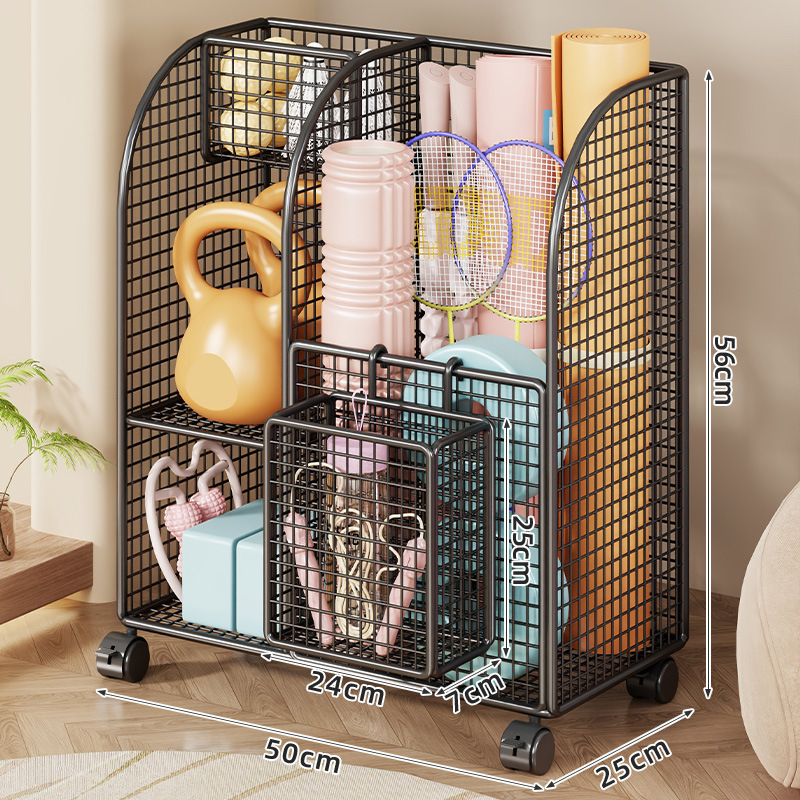 Съхранителна кошница за йога матове, фитнес оборудване и баскетбол – от желязо, марка Evesigar/isi home, модел 2287213467688077312, стил: модерен минимализъм