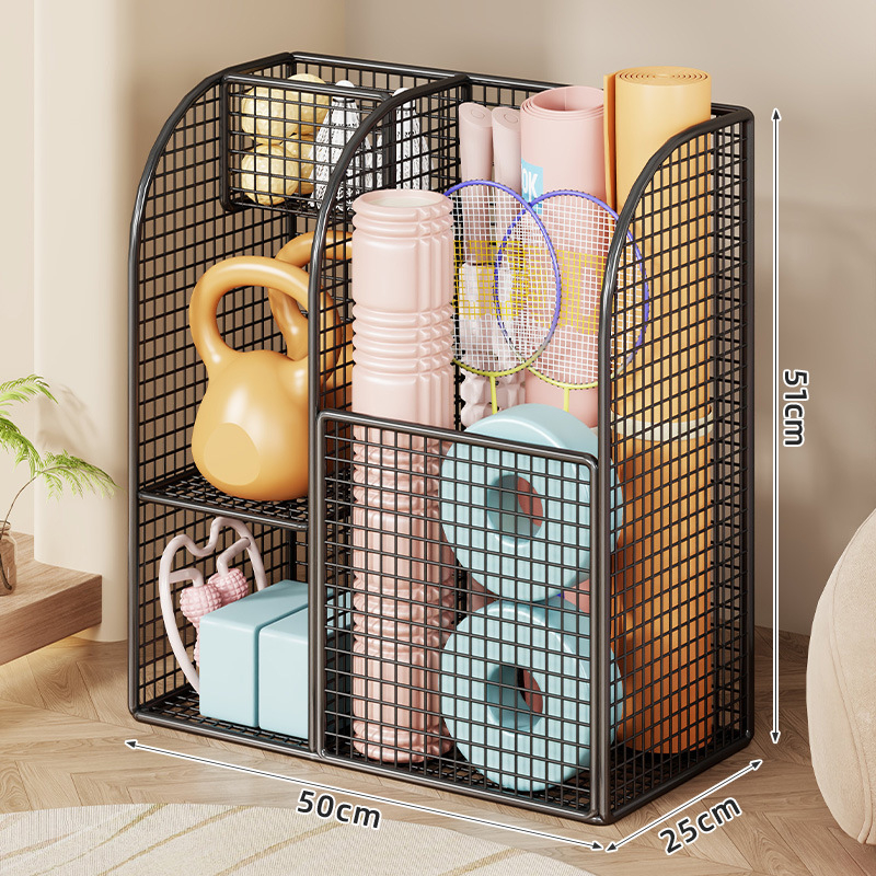 Съхранителна кошница за йога матове, фитнес оборудване и баскетбол – от желязо, марка Evesigar/isi home, модел 2287213467688077312, стил: модерен минимализъм