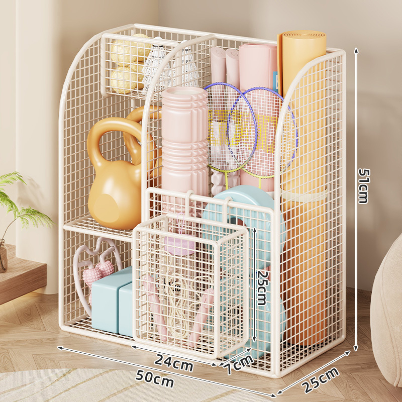 Съхранителна кошница за йога матове, фитнес оборудване и баскетбол – от желязо, марка Evesigar/isi home, модел 2287213467688077312, стил: модерен минимализъм