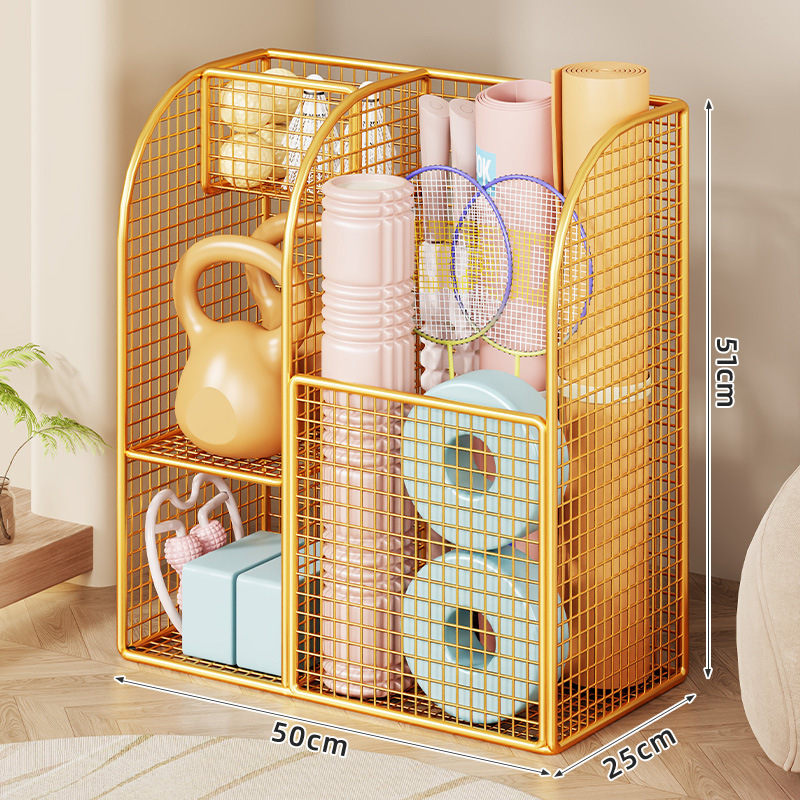 Съхранителна кошница за йога матове, фитнес оборудване и баскетбол – от желязо, марка Evesigar/isi home, модел 2287213467688077312, стил: модерен минимализъм