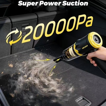 Bežični prijenosni dvostruke namjene usisavač za automobil i dom – ručni usisavač s funkcijom napuhavanja, 11.1V, 100W, 20000Pa, punjenje