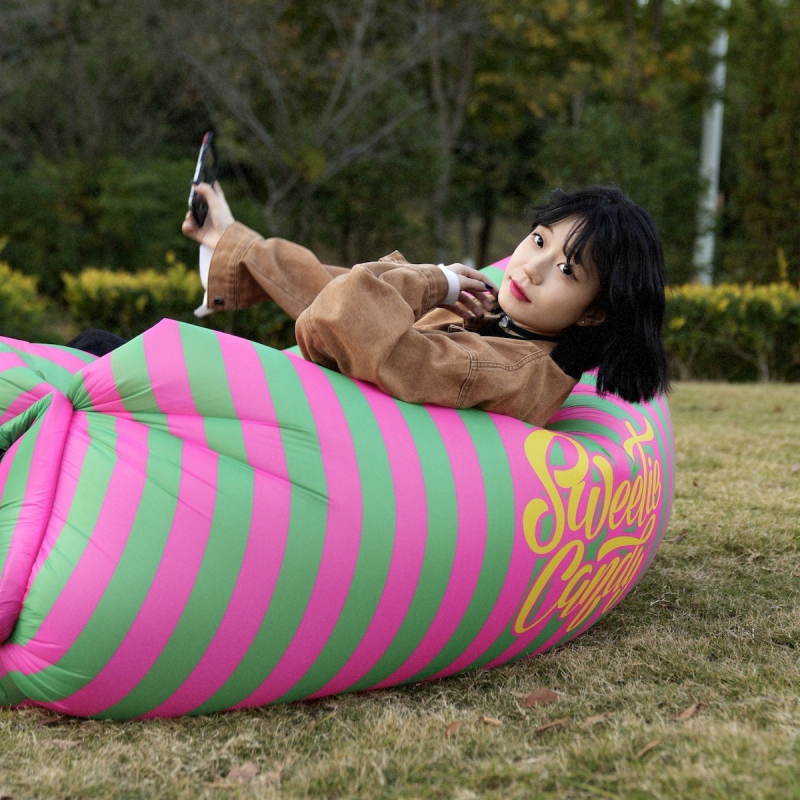 Φουσκωτός καναπές εξωτερικού χώρου - φορητό μοντέλο κάμπινγκ, πολυεστέρας, βάρος 600 g, μέγιστο φορτίο 400, προέλευση Zhejiang