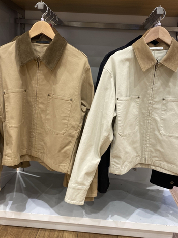 Jakna od mješavine chenille-spandex, dugi rukavi, polo ovratnik sa zatvaranjem na zip, slobodan kroj