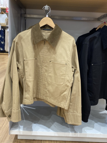 Jakna od mješavine chenille-spandex, dugi rukavi, polo ovratnik sa zatvaranjem na zip, slobodan kroj