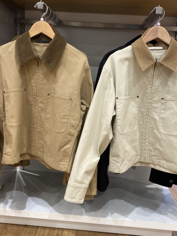 Jakna od mješavine chenille-spandex, dugi rukavi, polo ovratnik sa zatvaranjem na zip, slobodan kroj