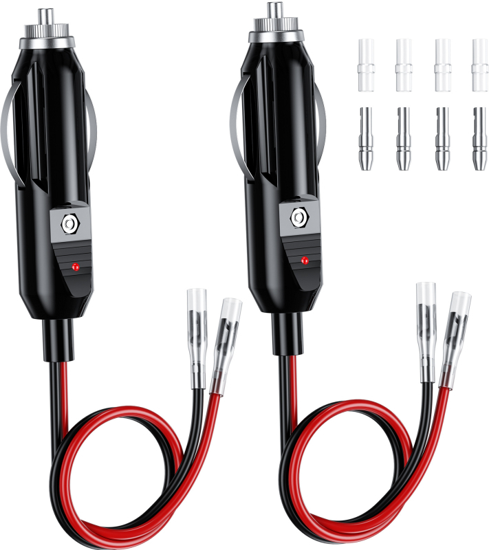 Cablu de alimentare pentru brichetă auto, model Y8-E, material Bakelit, 12–24 V, 250 W, temperatură de lucru 20–60 °C