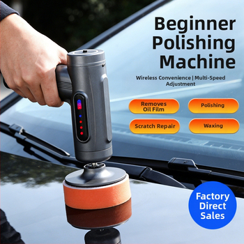 Ručni polirni stroj za automobil za poliranje i nanošenje voska (model 7931, snaga 80W, materijal: plastika).