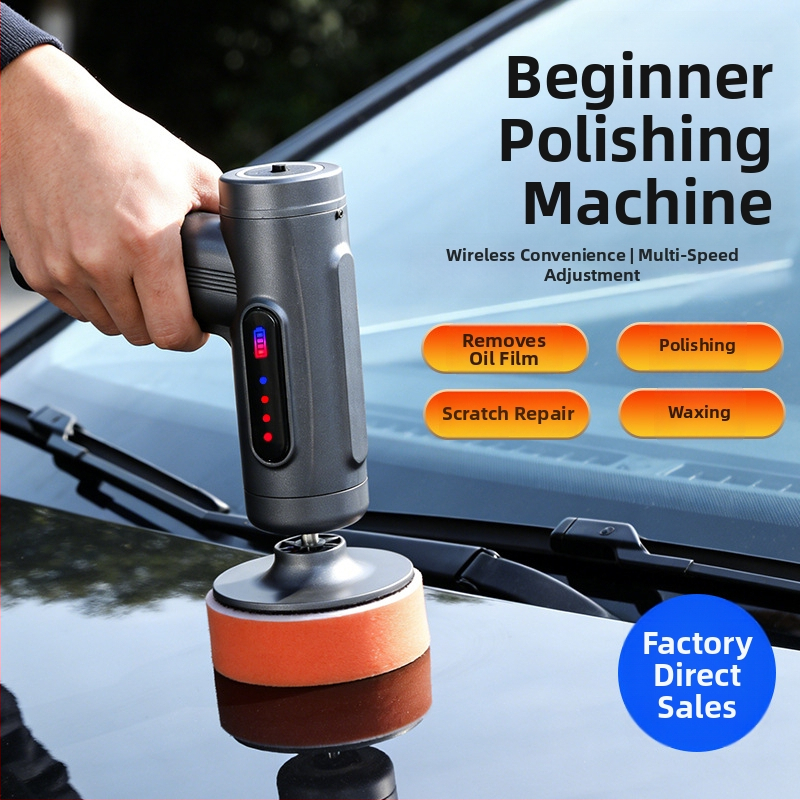 Ručni polirni stroj za automobil za poliranje i nanošenje voska (model 7931, snaga 80W, materijal: plastika).