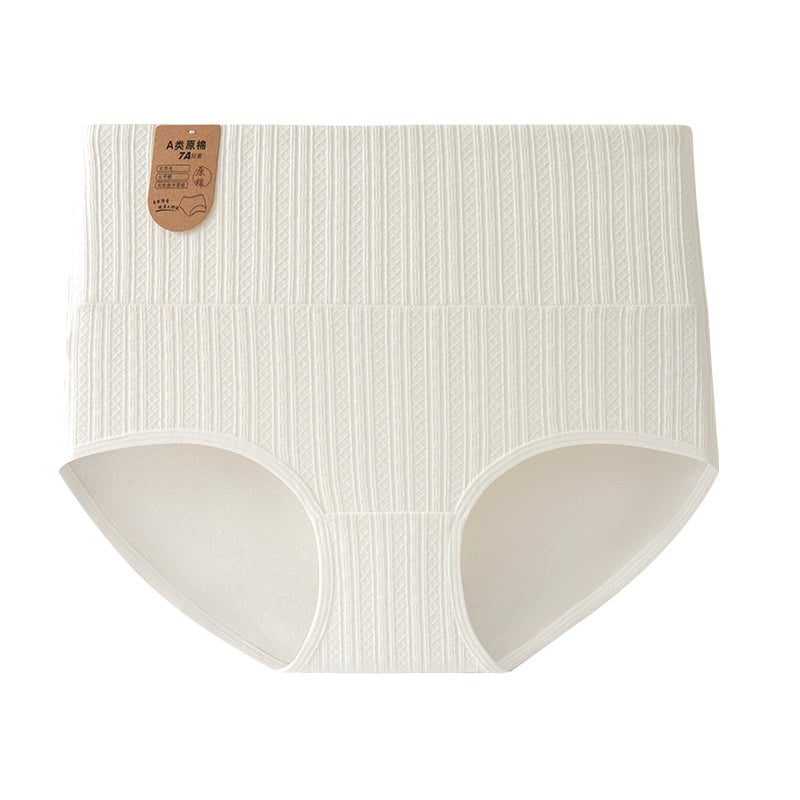Chiloți femei cu talie înaltă din bumbac, respirabili, antibacterieni, fără cusături