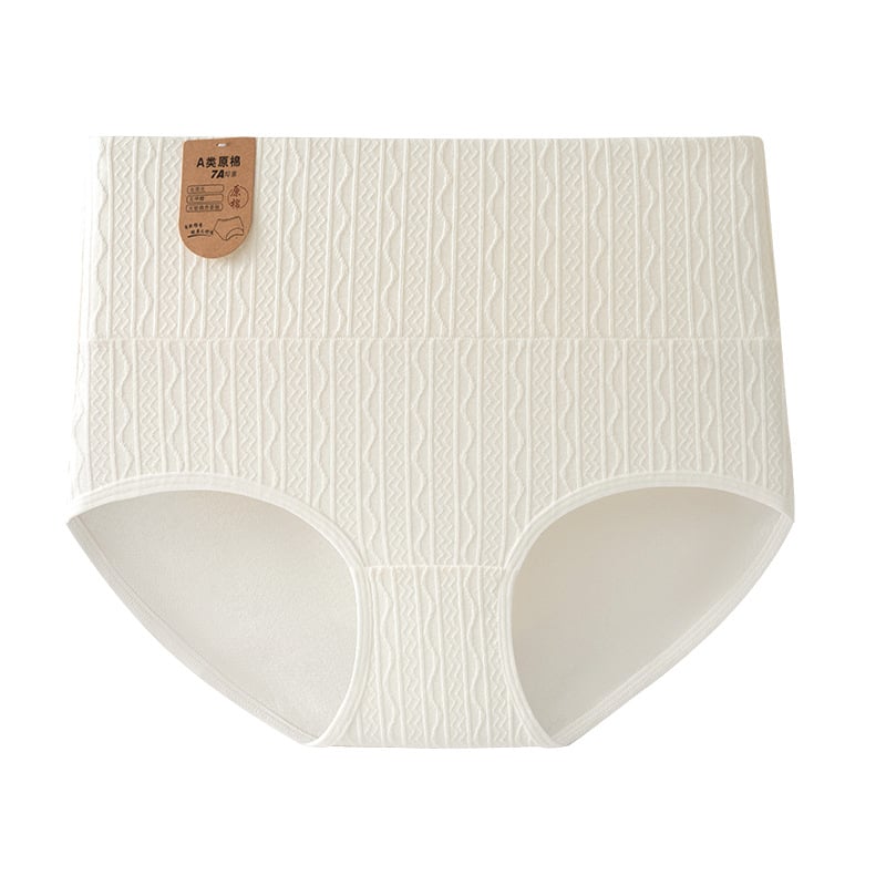 Chiloți femei cu talie înaltă din bumbac, respirabili, antibacterieni, fără cusături