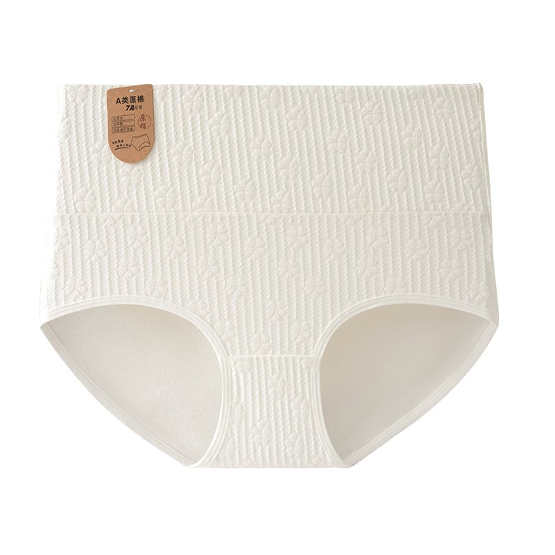 Chiloți femei cu talie înaltă din bumbac, respirabili, antibacterieni, fără cusături