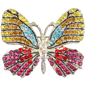Leptir broška od legure, ukrašena dijamantima, ženski vintage dizajn, dodatak za kaput, Welcome Elegance