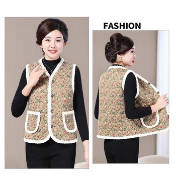 Ženska zimsku vestu sa vezom, poliester s organskom pamukom 50–70% i spandeksom do 30%, uobičajena duljina 50–65 cm, kineski stil, književno retro, Zima 2025