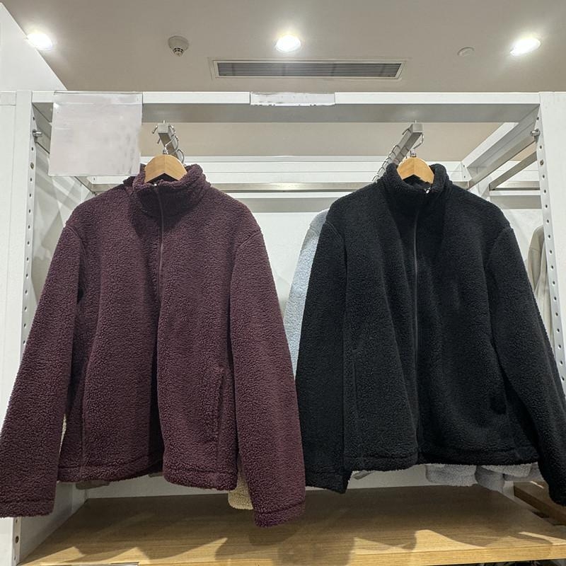 Corduroy jakna s fleece podstavom, kapuljačom, stojeći ovratnik, zatvarač