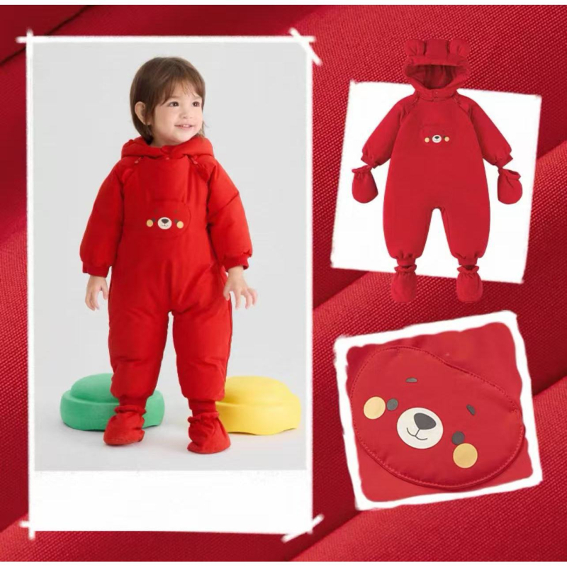 Detská páperová bunda / vnútorná podšívka, výplň White Duck Down 86–90%, Štýl Korean, Dlhý dizajn plazenia, Podšívka polyester