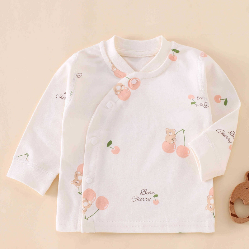Unisex dječji top od 100% pamuka, Brushed, V-izrez, bez kapuljače, za proljeće i jesen