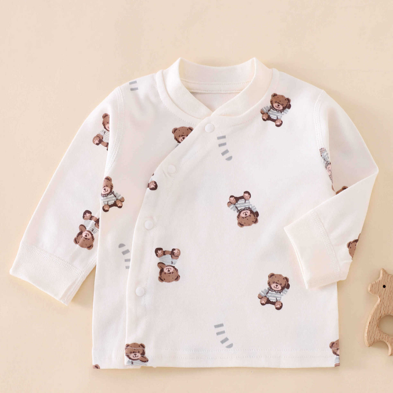 Unisex dječji top od 100% pamuka, Brushed, V-izrez, bez kapuljače, za proljeće i jesen