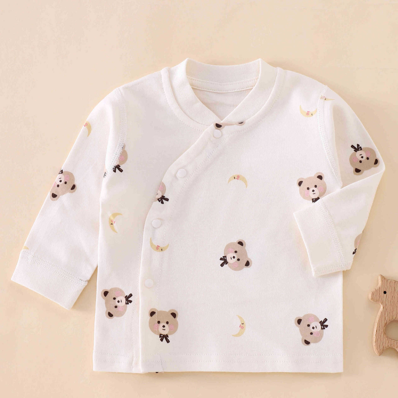 Unisex dječji top od 100% pamuka, Brushed, V-izrez, bez kapuljače, za proljeće i jesen