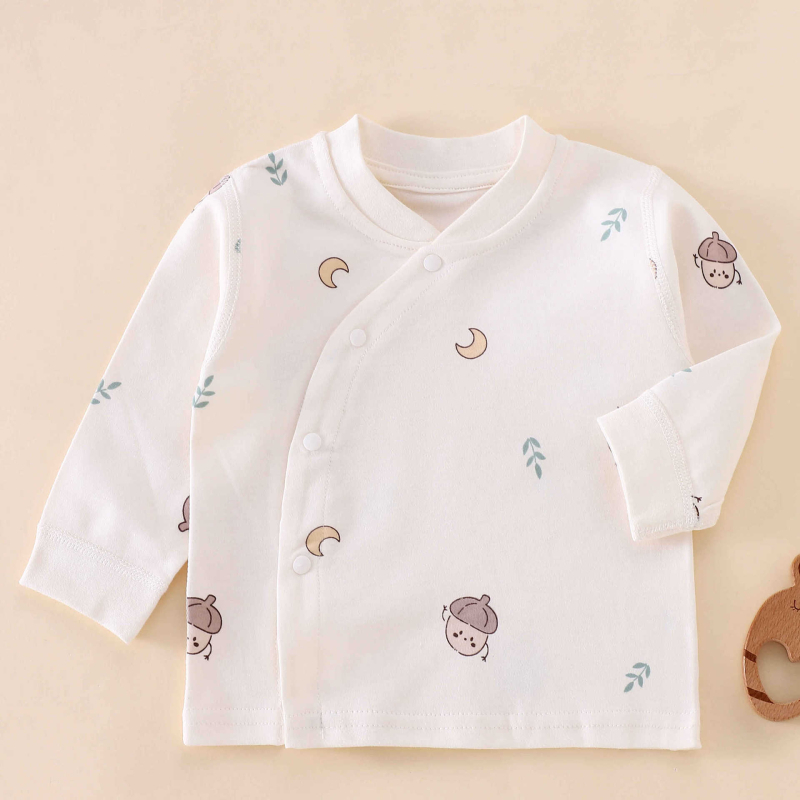 Unisex dječji top od 100% pamuka, Brushed, V-izrez, bez kapuljače, za proljeće i jesen