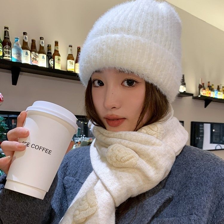 Шал · Warp-knit · Вълнен смес · Запазва топлината · Зима · Свеж и сладък стил