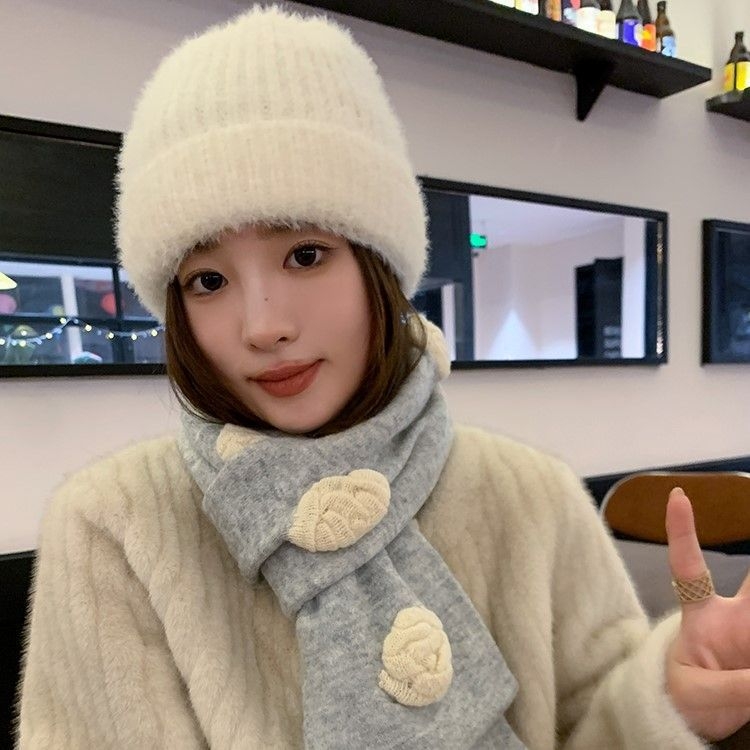 Шал · Warp-knit · Вълнен смес · Запазва топлината · Зима · Свеж и сладък стил