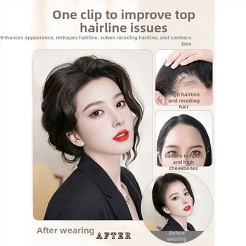 Perucă cu breton pentru femei — model Lh133, material: K silk/p silk, tehnologie de procesare: mecanism, tip breton: drept sau înclinat