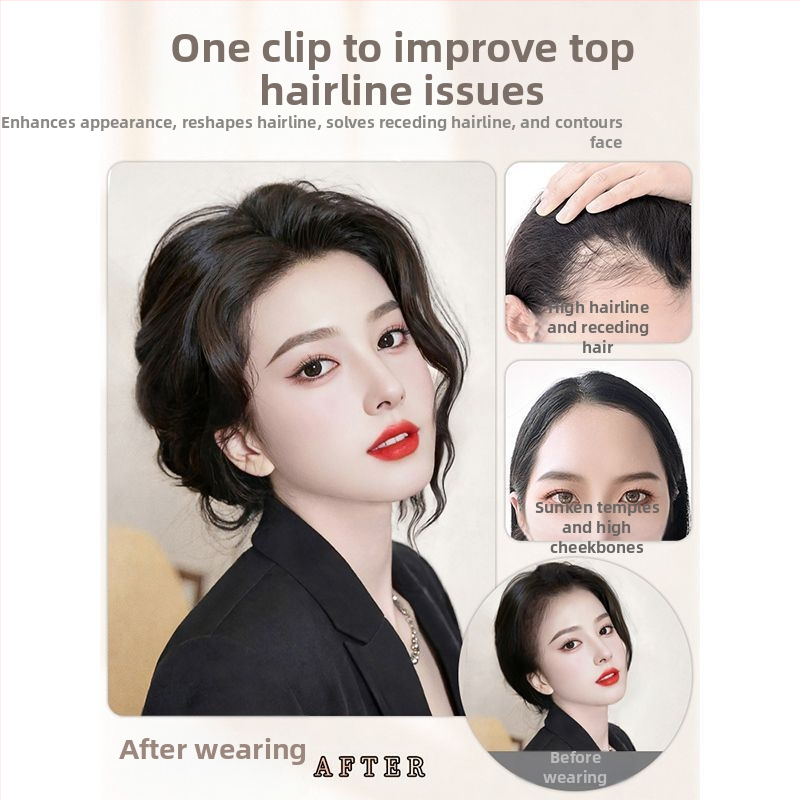 Perucă cu breton pentru femei — model Lh133, material: K silk/p silk, tehnologie de procesare: mecanism, tip breton: drept sau înclinat