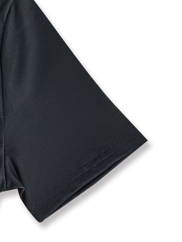 Elegantna haljina, Milk Silk, V izrez, kap rukav, srednja duljina