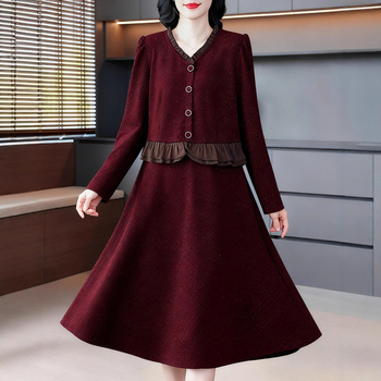 Haljina Kapok forest; šifon; glavni materijal: poliester 90–95%; stil: elegantan; duljina: 99 cm