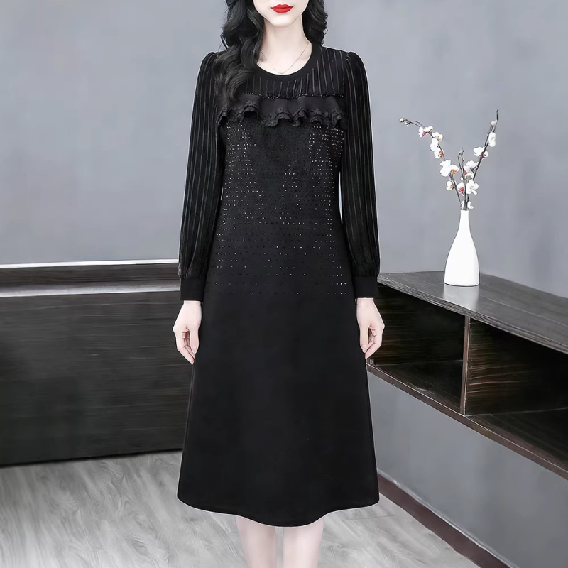 Haljina - Elegantni gradski stil, proljeće 2026, chiffon tkanina, poliester 95%+, midi duljina, Burned Diamond izrada